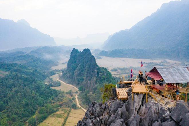 Consiana Hotel Vang Vieng Exteriér fotografie