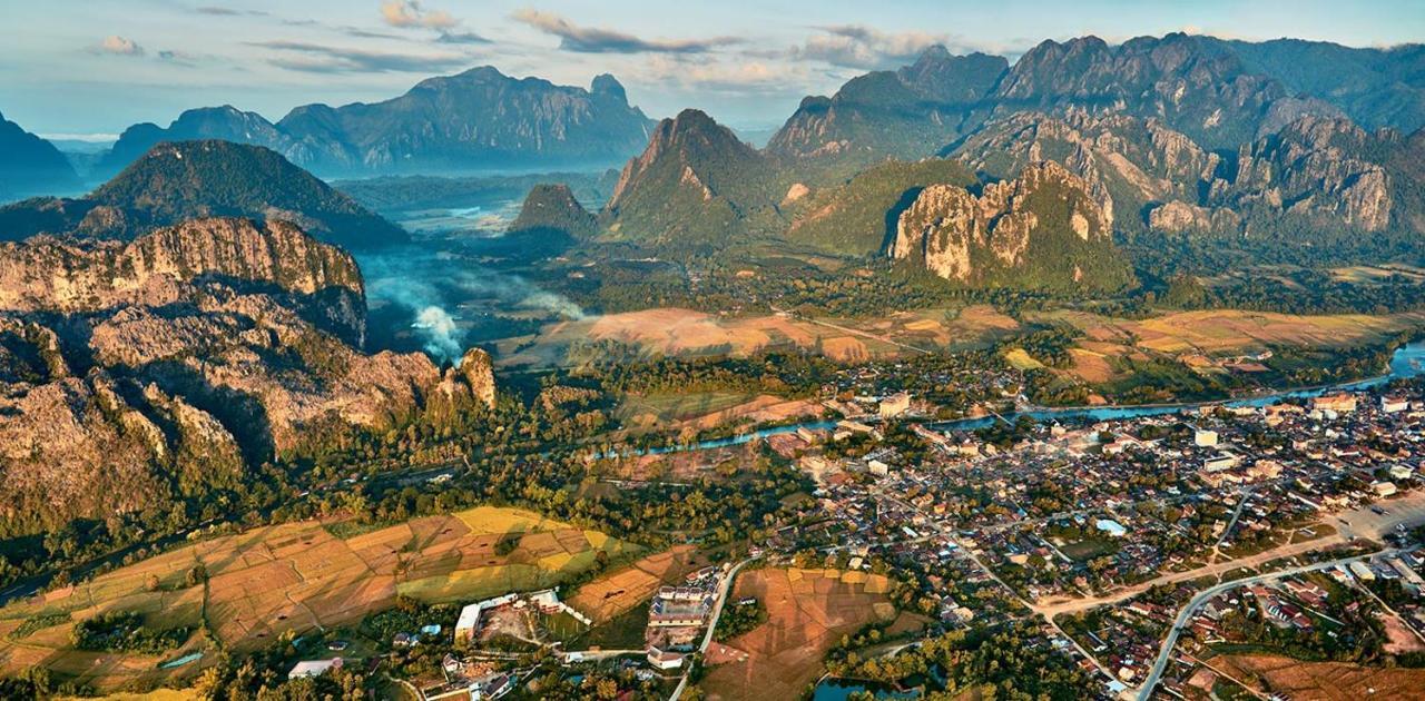 Consiana Hotel Vang Vieng Exteriér fotografie