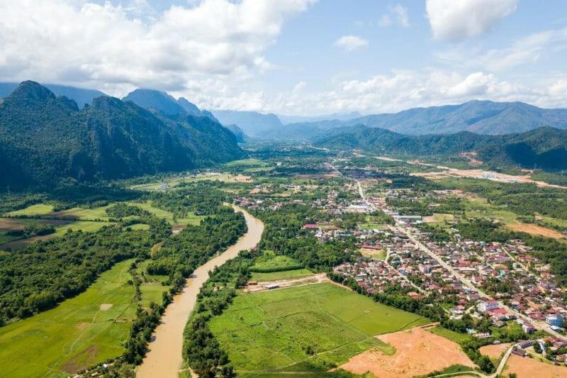 Consiana Hotel Vang Vieng Exteriér fotografie